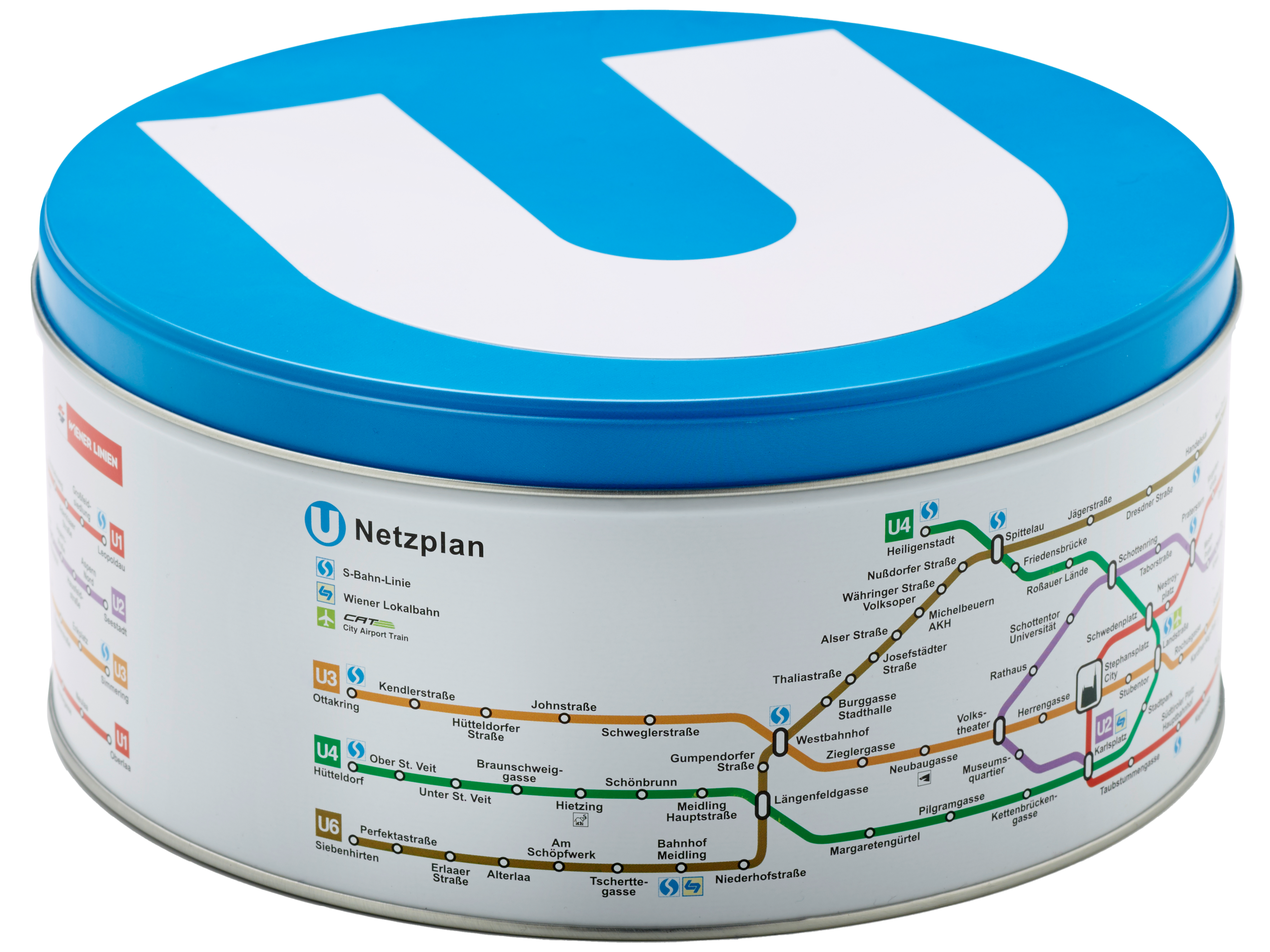 Keksdose mit U-Bahn-Netzplan