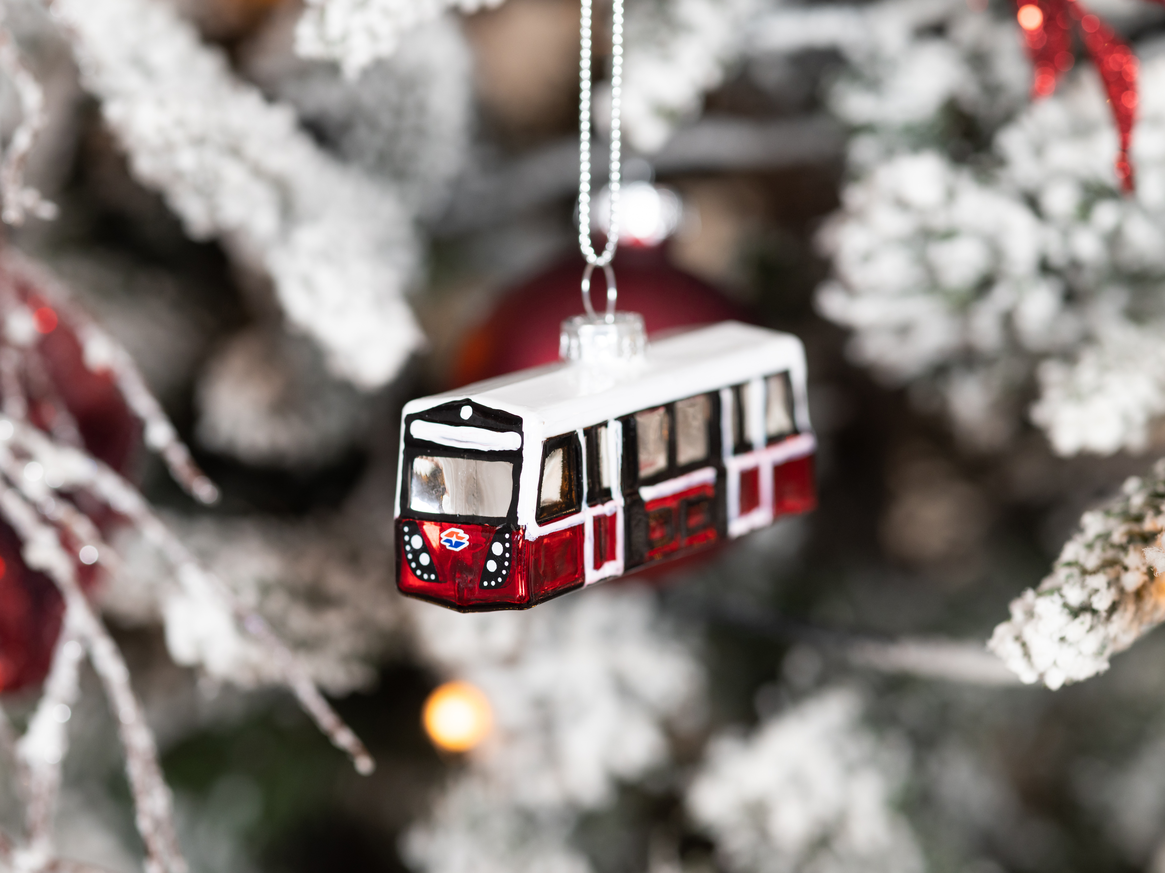 Christbaumanhänger Straßenbahn Flexity