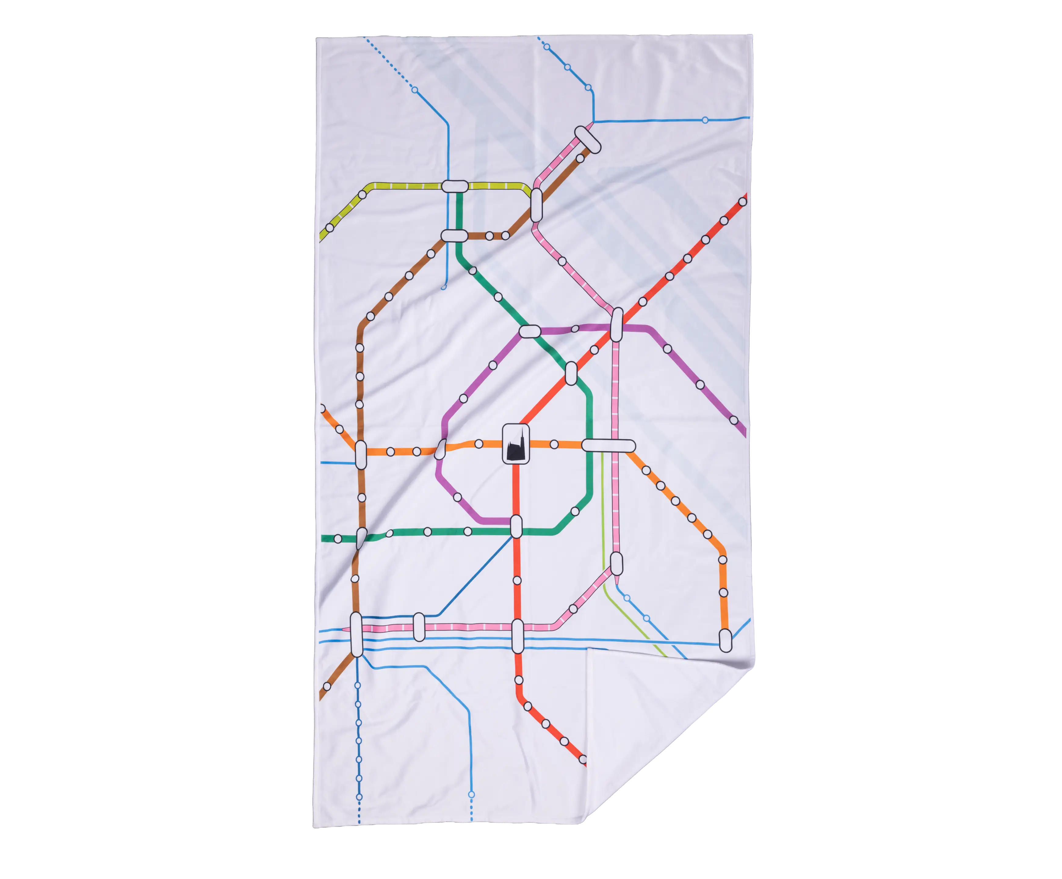 Bathing towel network map