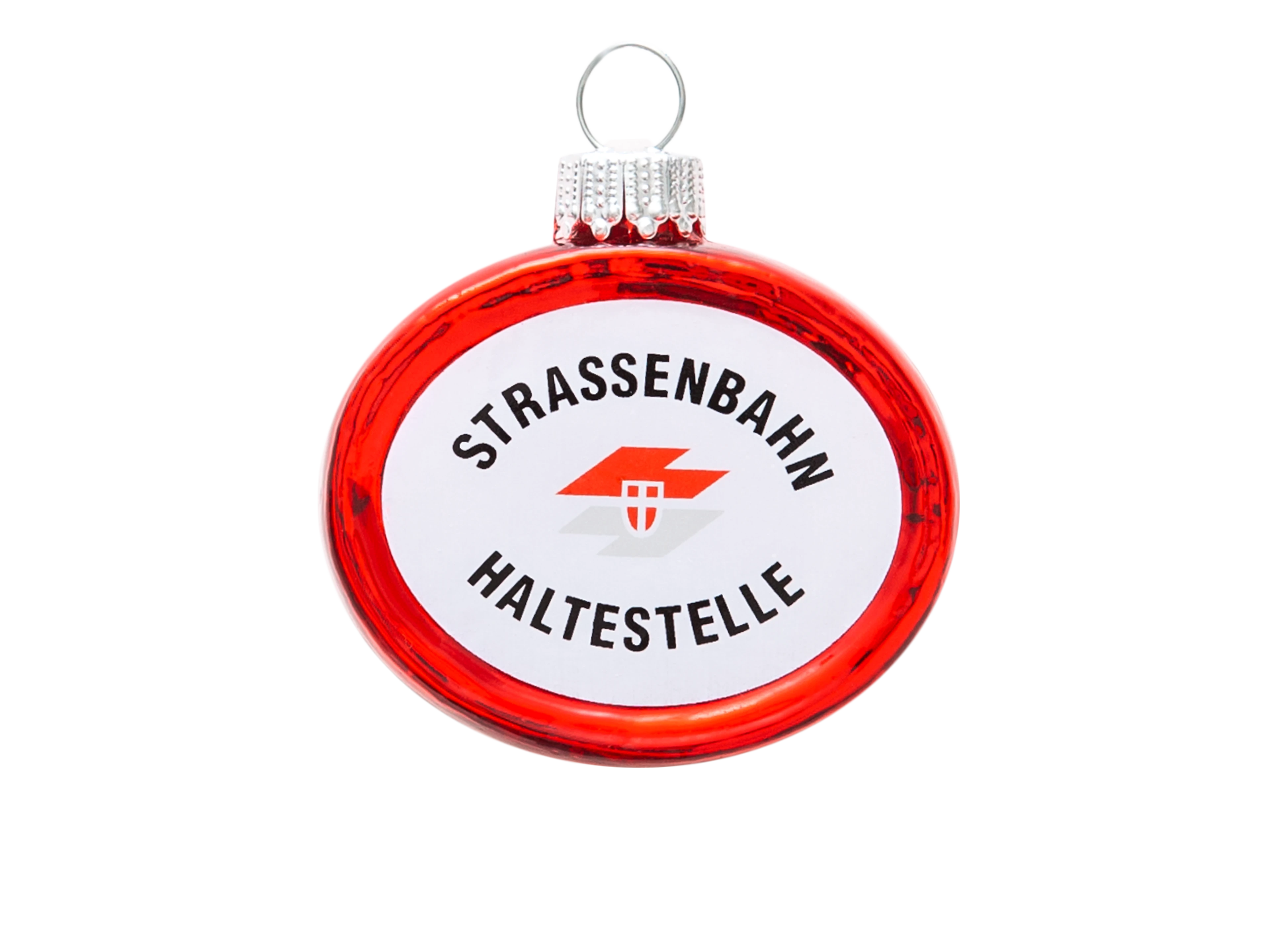 Christmas tree pendant tram stop
