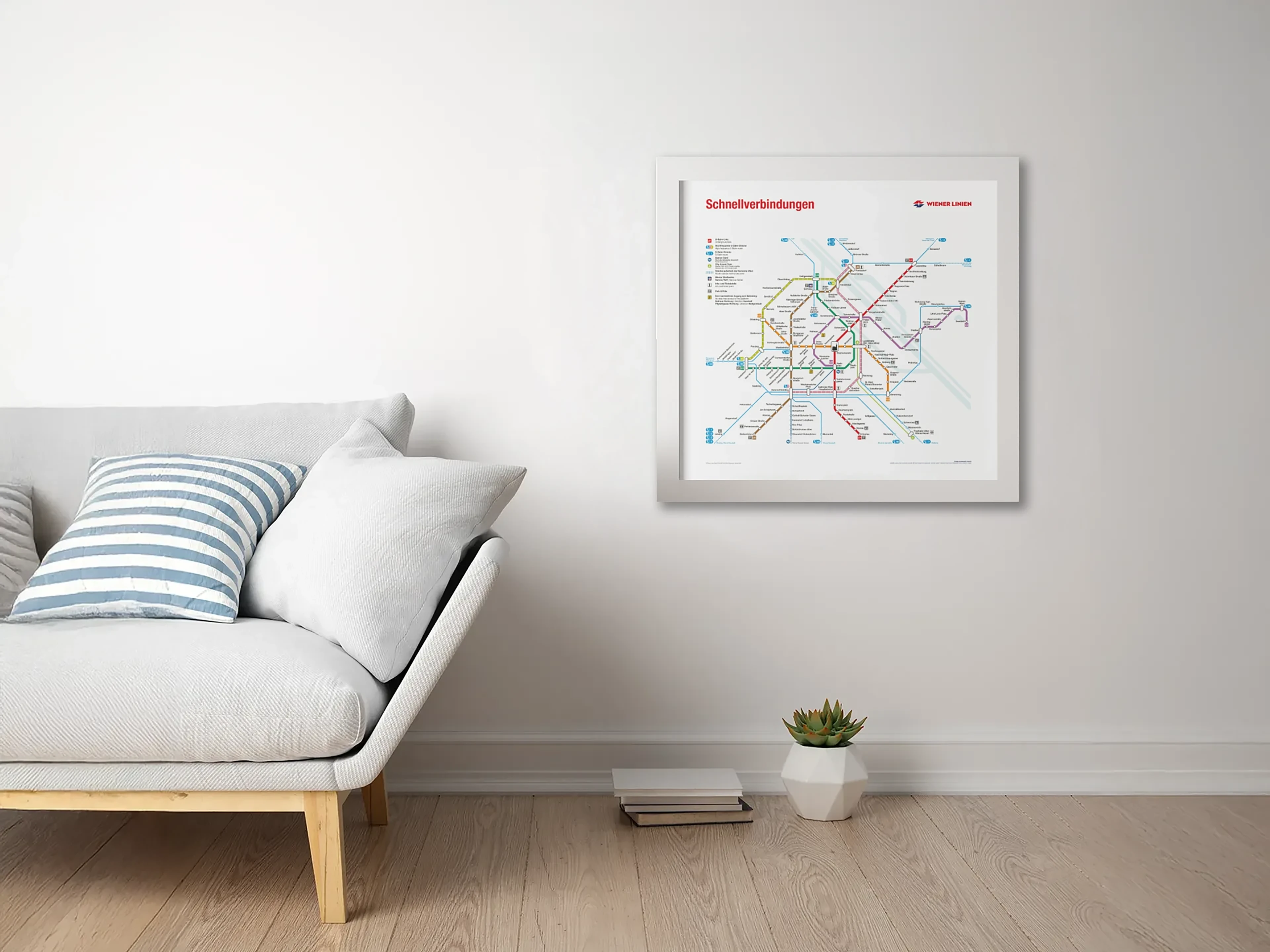 Schnellverbindungsplan Poster