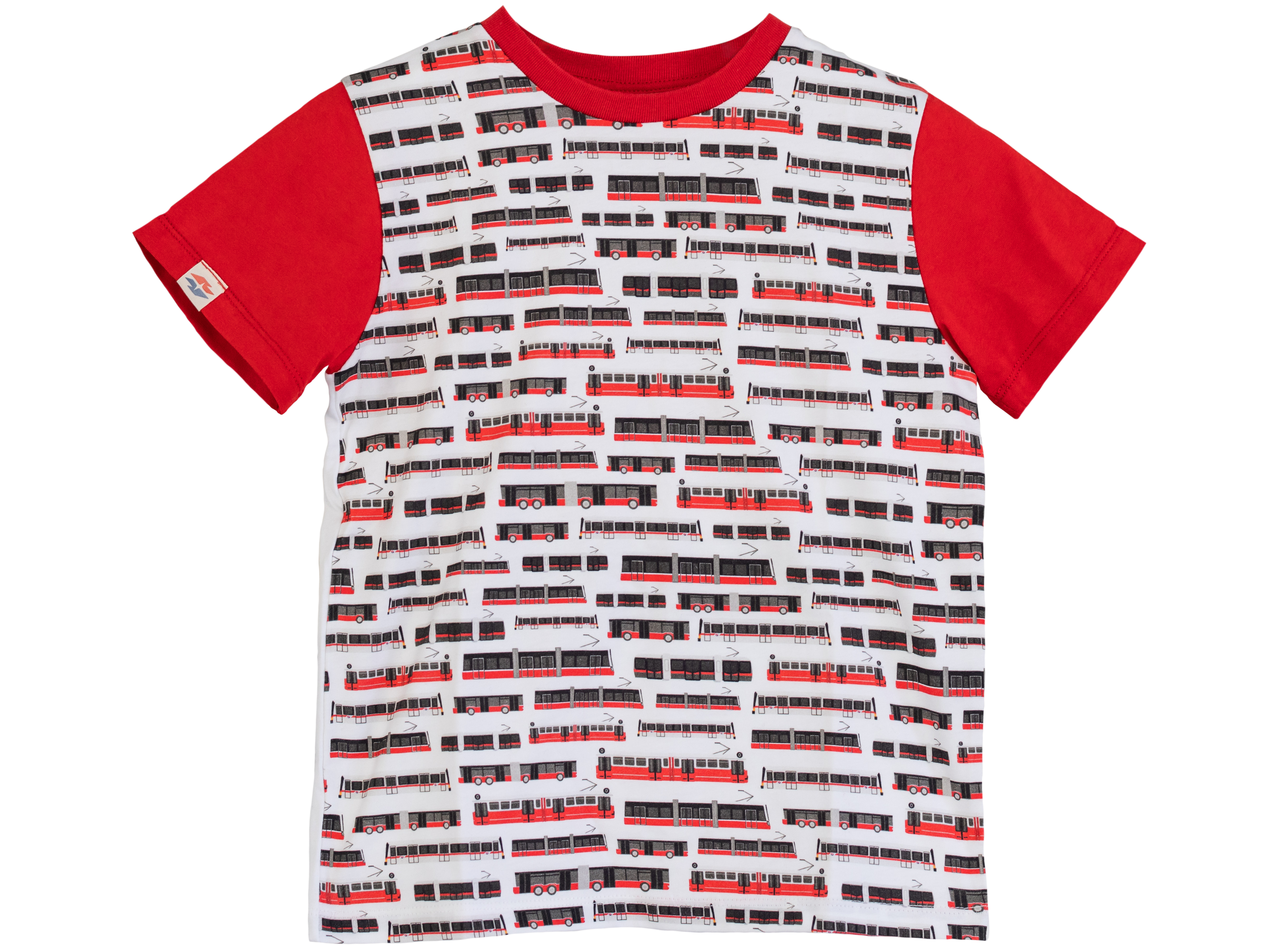 Kinder T-Shirt mit Fahrzeug-Muster 92-98