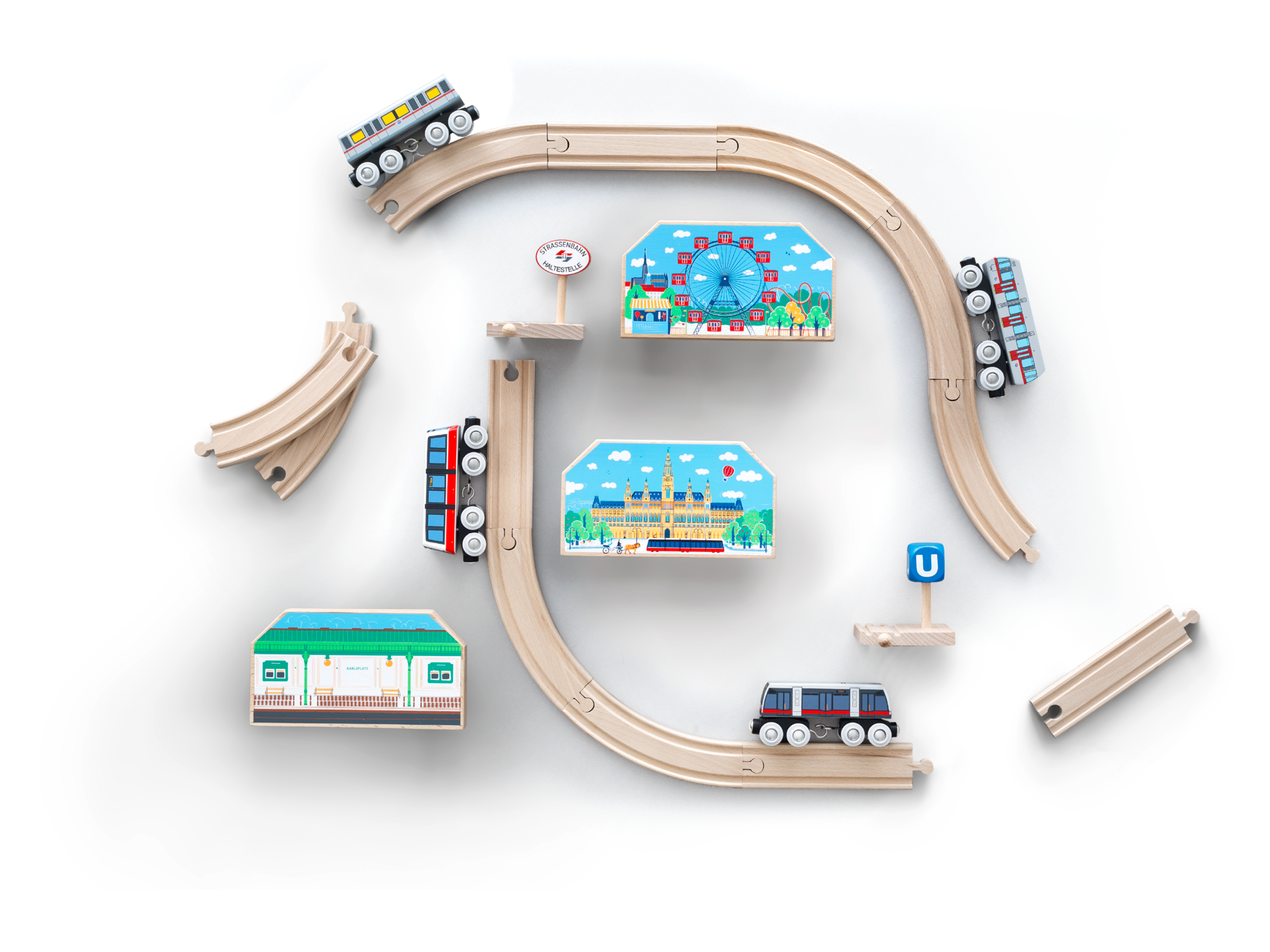 Straßenbahn Ulf Modell für Holzeisenbahn