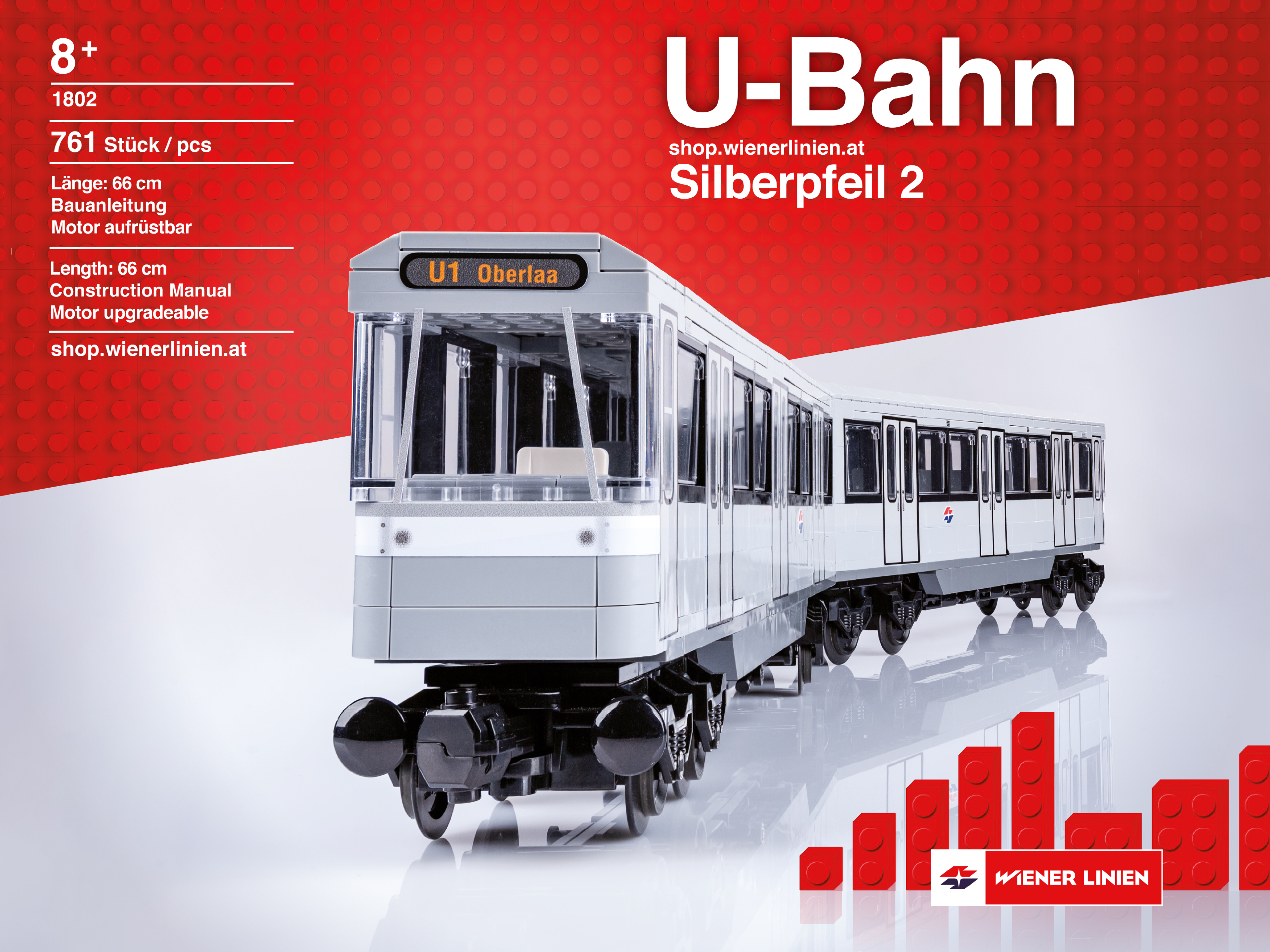 U-Bahn Silberpfeil aus Lego® Komponenten