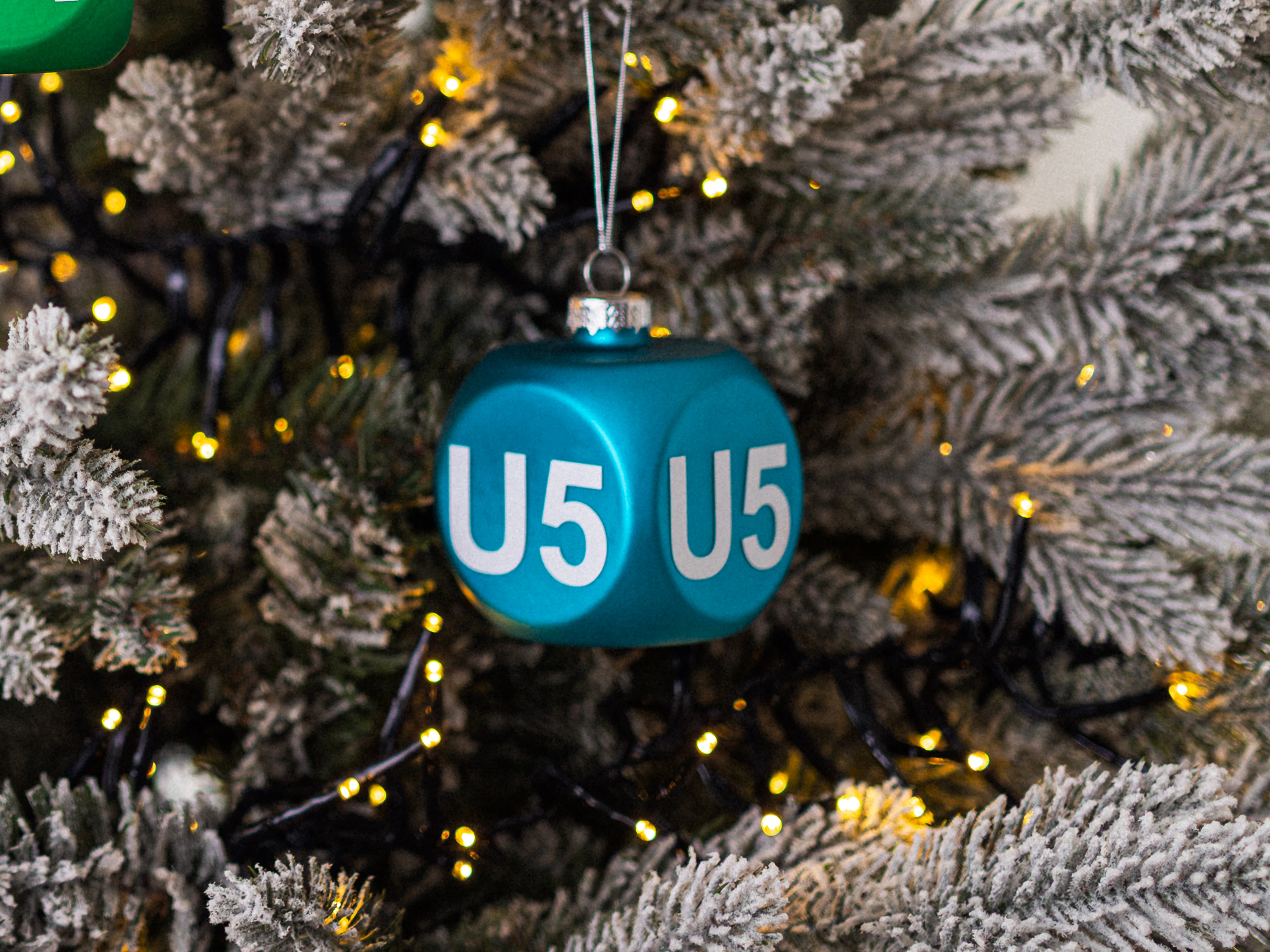 Christbaumanhänger U5 Würfel