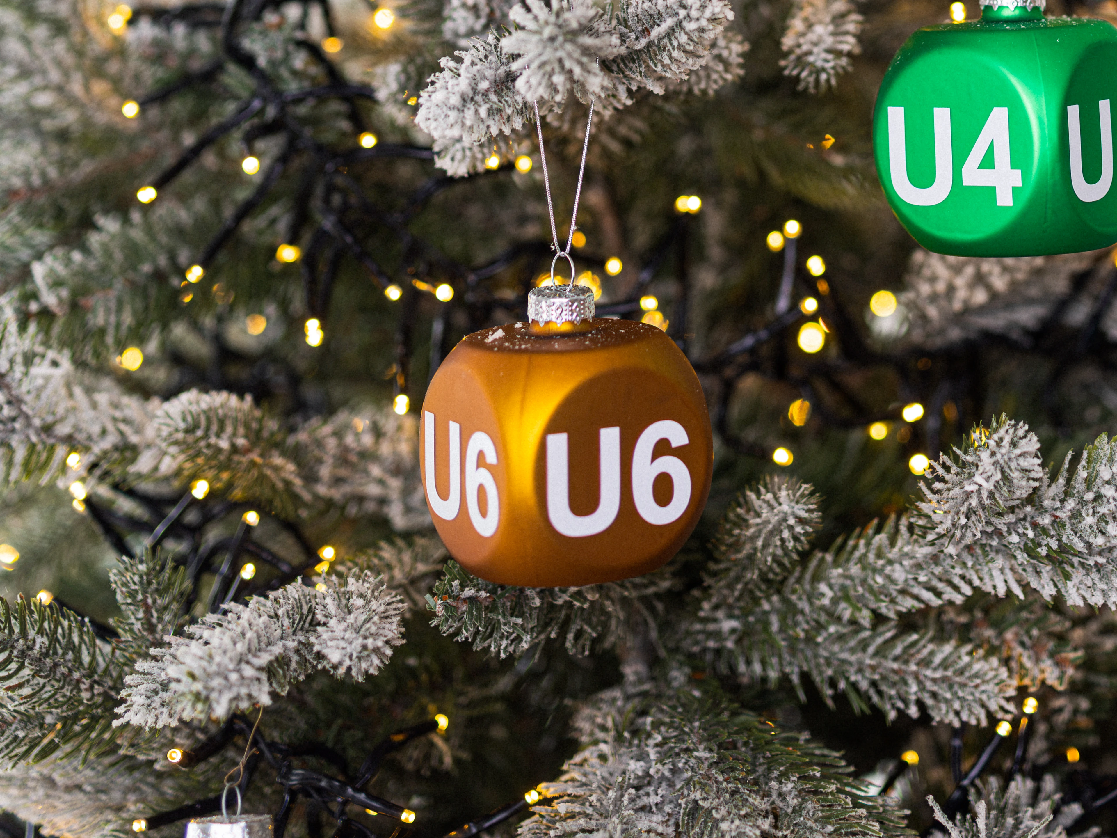 Christbaumanhänger U6 Würfel