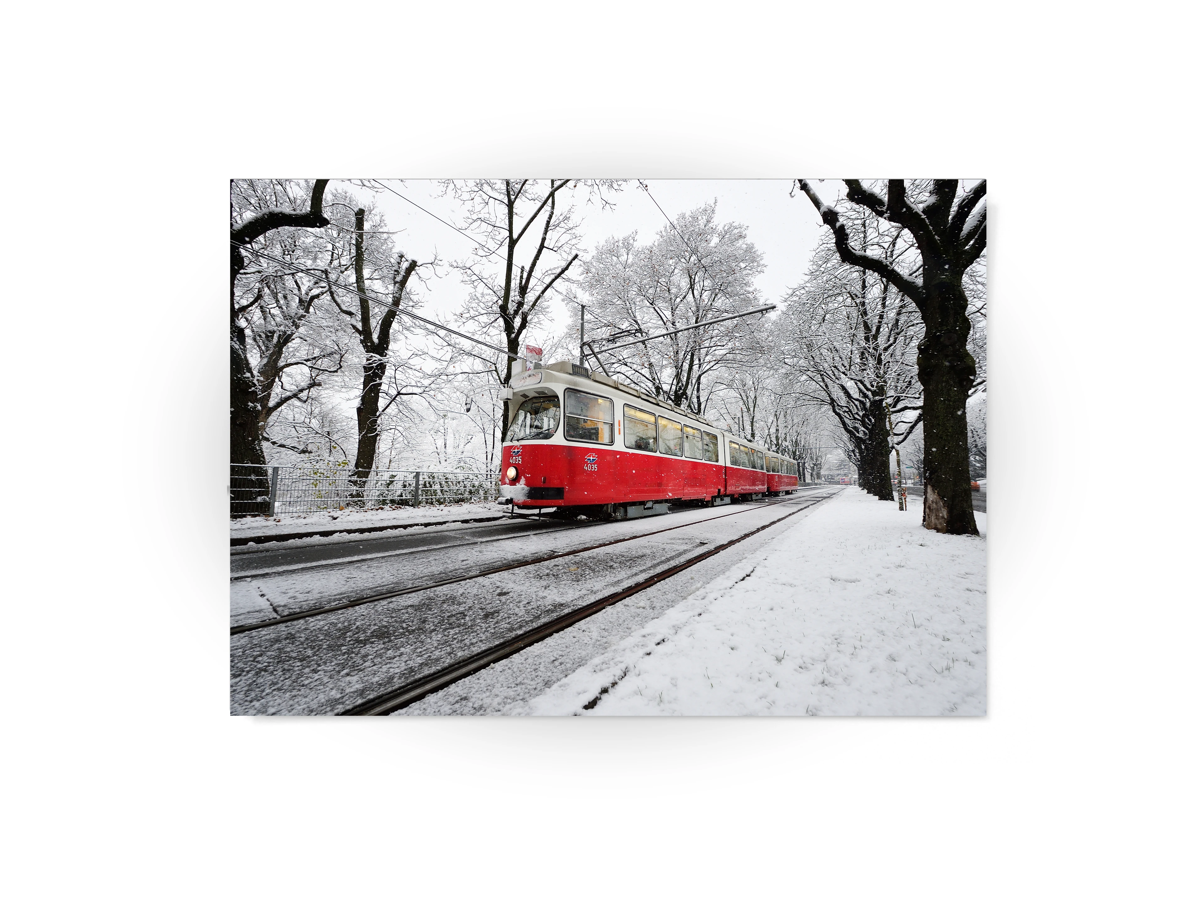 E2 in winter postcard